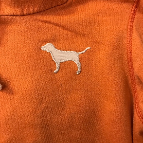 Orange Victoria’s Secrete Pink hooded sweatshirt - Picture 2 of 6